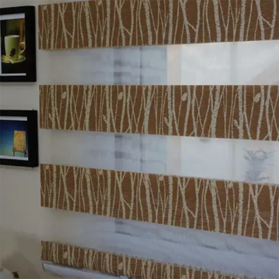Моторизованный широкий солнцезащитный щит Smart Bracket Zebra Blinds ткань современный стиль и настройка